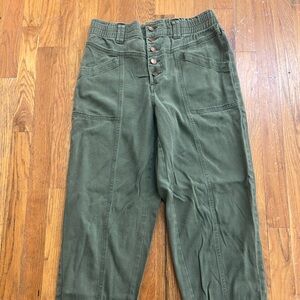 Knox Rose Olive Barrel Knit Pants